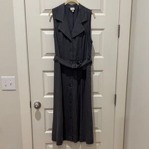 a new day Charcoal Button-Down Maxi Dress